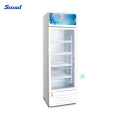 630L Supermarket Commercial Double Door Beverage Cooler Display Showcase
